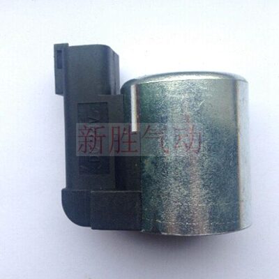 现代挖掘机R210/215/225/275/305/335-7-9先导安全锁定电磁阀线圈