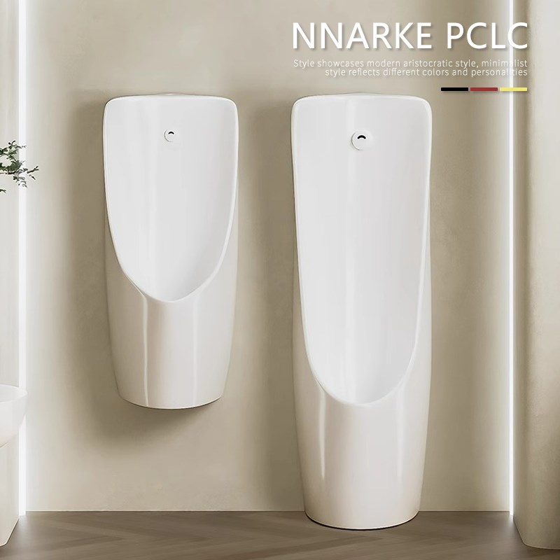 家用小便斗挂墙式尿兜男士尿斗壁挂式陶瓷小O便器落地式感应小便