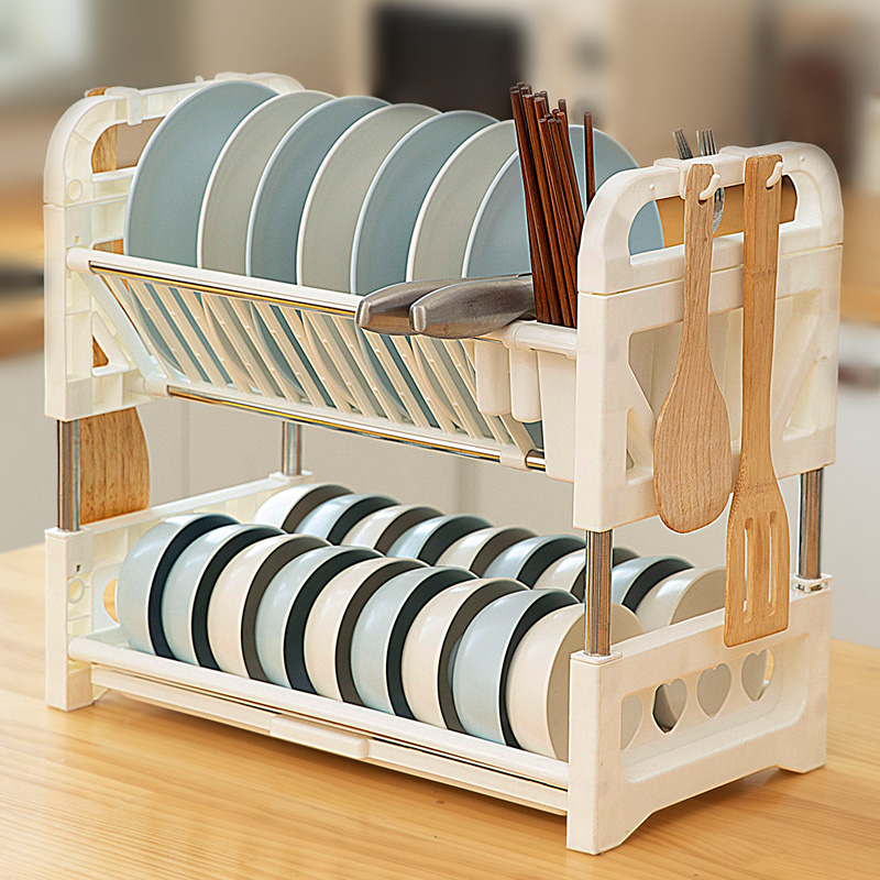 厨房碗筷收纳盒碗架沥水架放东西洗碗碗盘碗碟餐具筷Y子碗柜置物