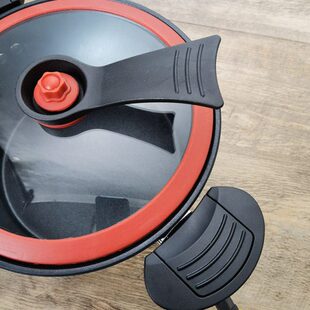 锅盖柄可密封圈锅盖微压真空气立微压锅盖把手配件锅盖盖阀玻璃锅