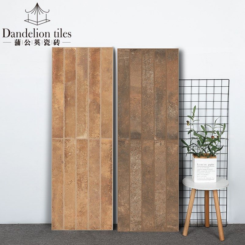 覆古做旧莱姆石瓷砖民宿化妆室壁C砖侘寂中古风阳台防滑地砖浴室