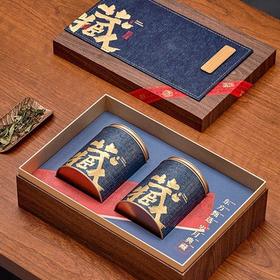 高档半斤一e斤装茶叶罐茶叶礼盒白茶红茶绿茶茶叶包装盒空盒定制