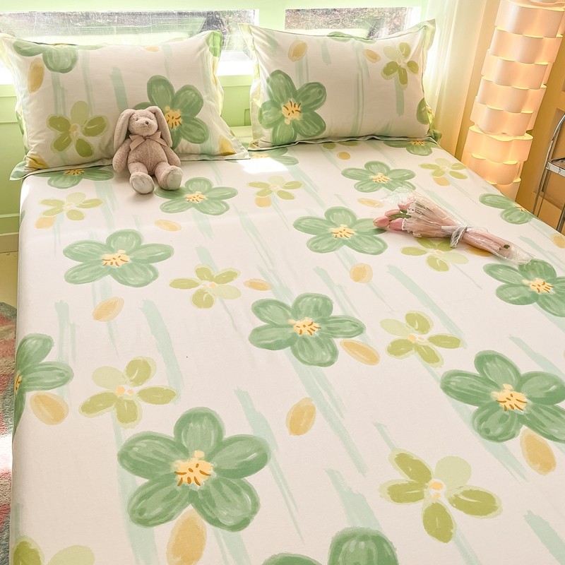 可爱儿童纯棉床单床笠单件全棉学生宿舍单人被单1.5米枕套2三件套,床上用品,床单,淘宝优惠券,粉丝福利购,淘宝优惠卷