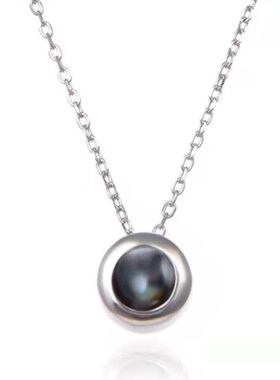 情侣项链女私人彩图照片投影我爱你项链女百搭小众设计情人节礼物