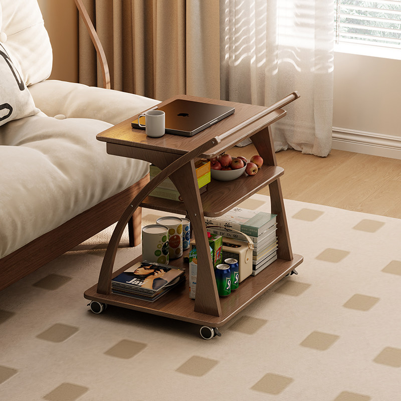沙发边几实木可折叠翻盖移动小茶几家用客厅餐车置物架小推车角几,住宅家具,移动边几/推车,淘宝优惠券,粉丝福利购,淘宝优惠卷