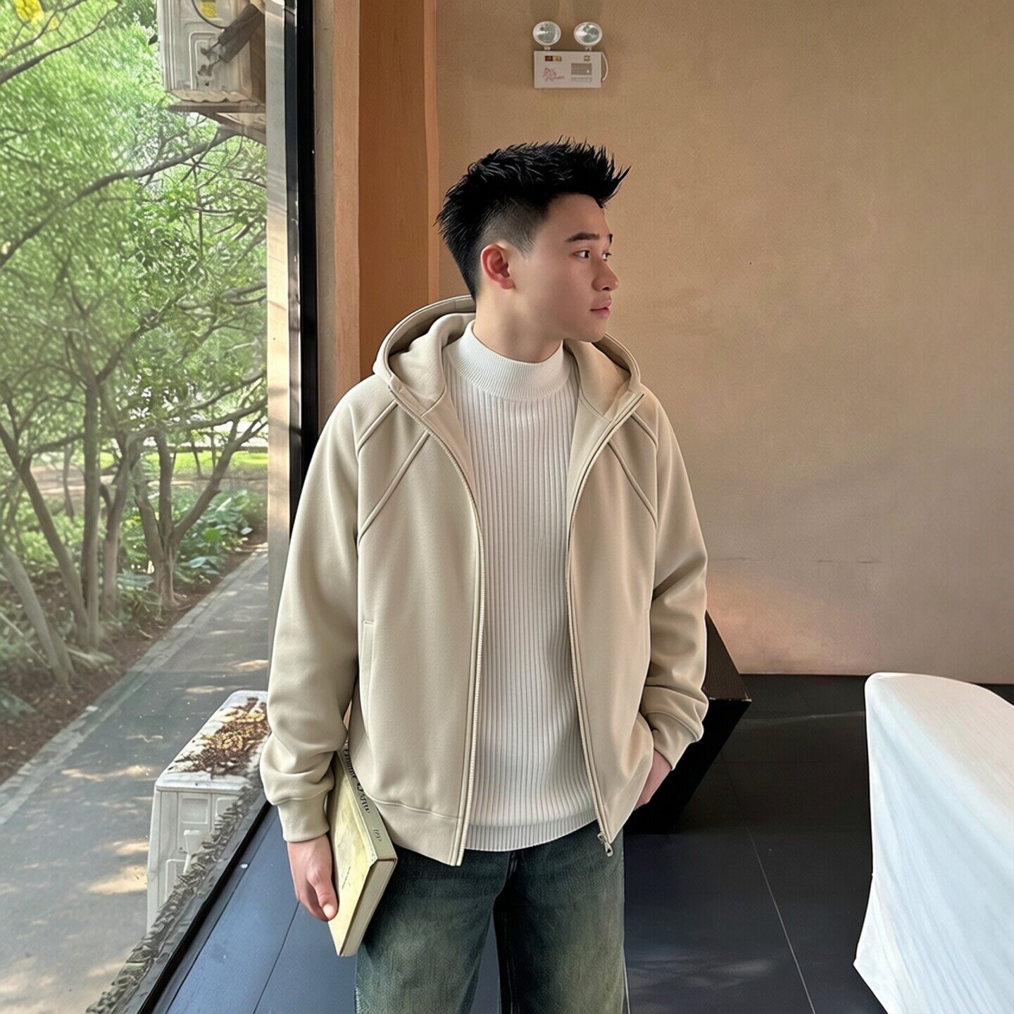 春秋糯米绒情侣男女同款