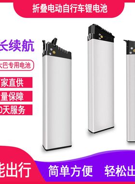 48v锂电池正步哥得圣36v10.4ah9AH蓝克雷斯折叠电动自行车
