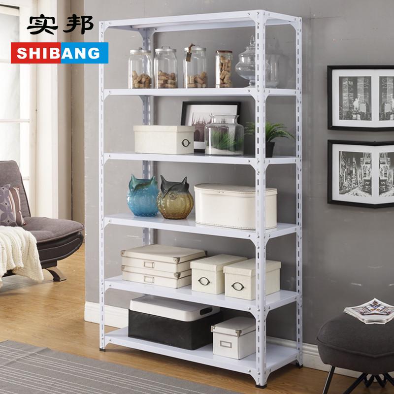 批实邦仓储d货架展示架货架家用置物架加厚角钢仓库货架六层铁架