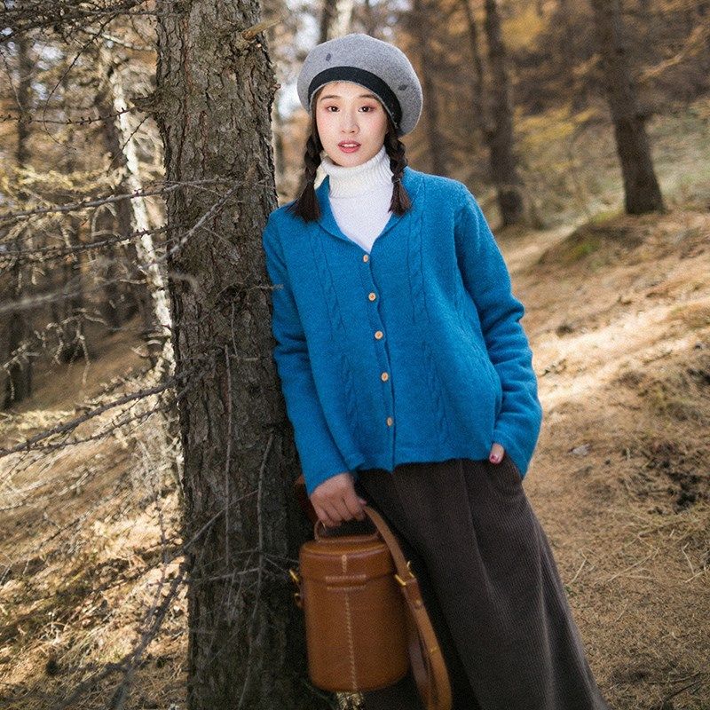 【7折出清】针织开衫外套女春2024新款文艺短款长袖毛衣外搭宽松,女装/女士精品,毛针织衫,淘宝优惠券,粉丝福利购,淘宝优惠卷