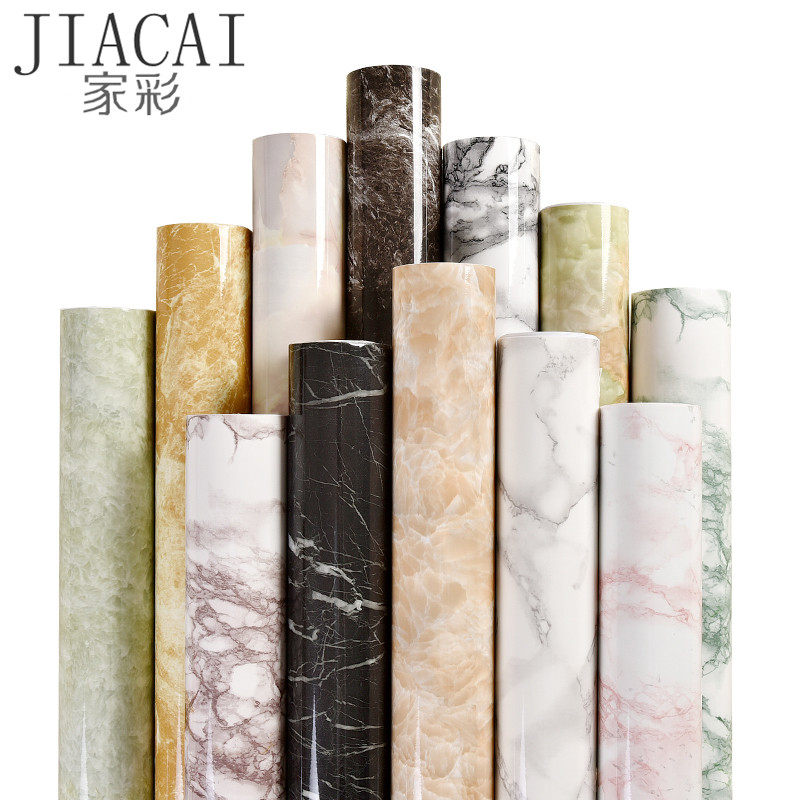 大理石纹贴纸宿舍客厅卧室桌面墙纸自粘加厚家具翻新防水PVC壁纸