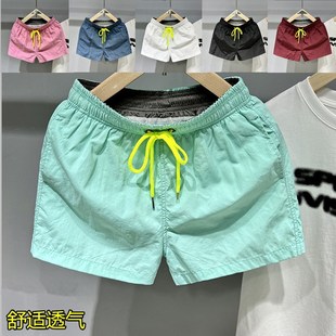 速干三分裤女夏季薄款工装短裤带内衬宽松百搭时尚休闲情侣沙滩裤