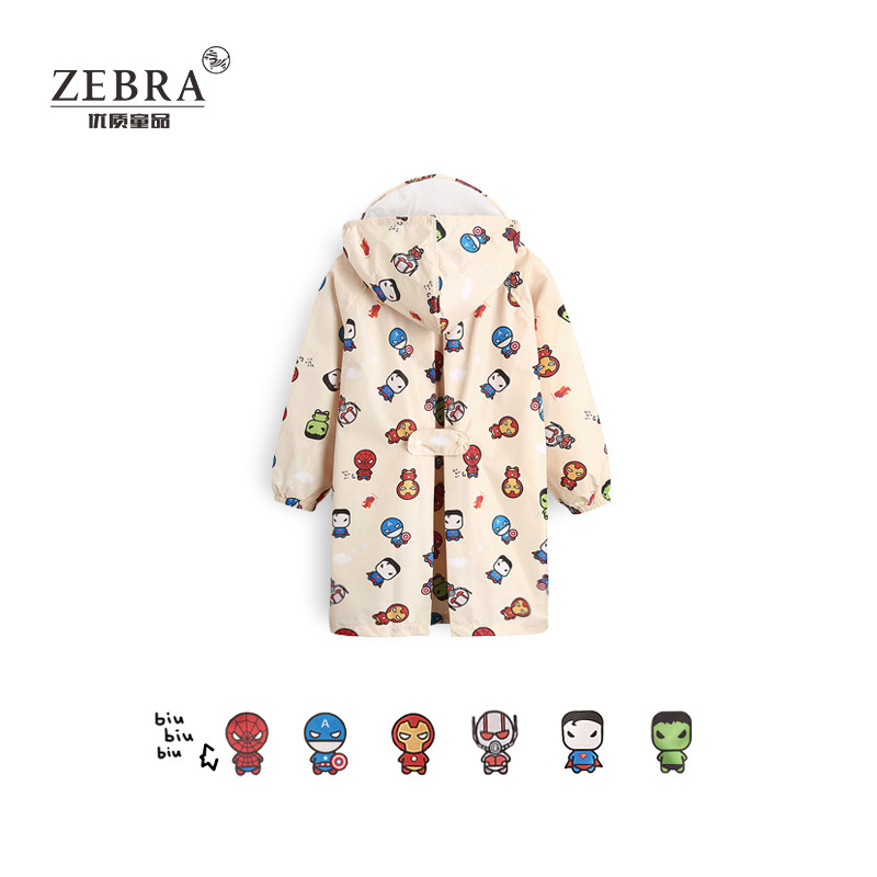 儿童雨披卡通男女童幼儿园宝宝小孩雨衣学生轻便防水雨披带书包位