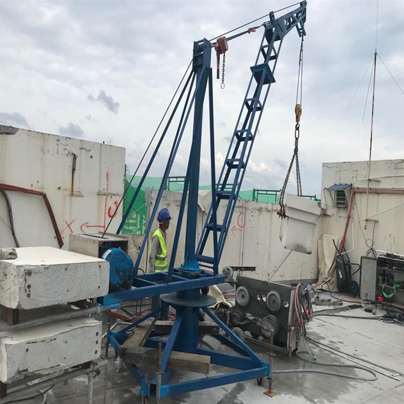 平台装车鸡公吊机钢结构起吊机起重机吊石头装卸货移动吊机