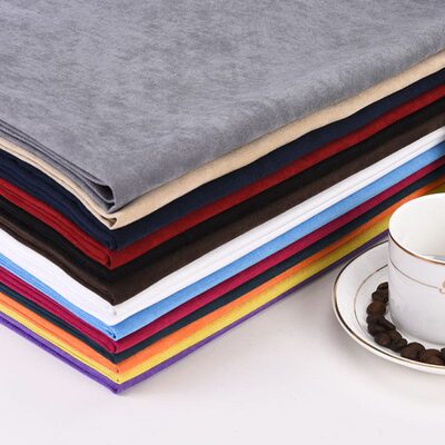 麂皮绒布料面料 翻毛皮料diy手工抱枕服装面料仿鹿皮绒沙发布料