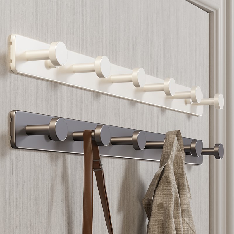 免打孔挂衣c钩壁挂墙上进门玄关强力粘胶卫生间厨房收纳挂衣架排