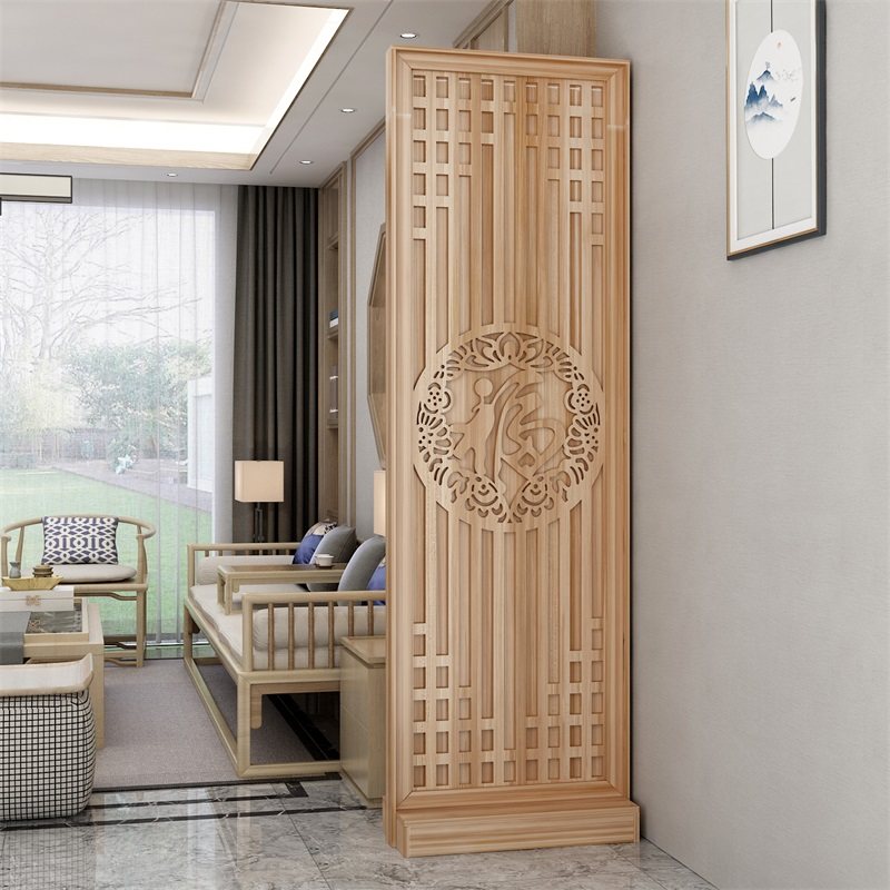 屏风隔断客厅新中式实木进门遮挡办公室入户正对门沙发边玄关卧室,住宅家具,座屏,淘宝优惠券,粉丝福利购,淘宝优惠卷