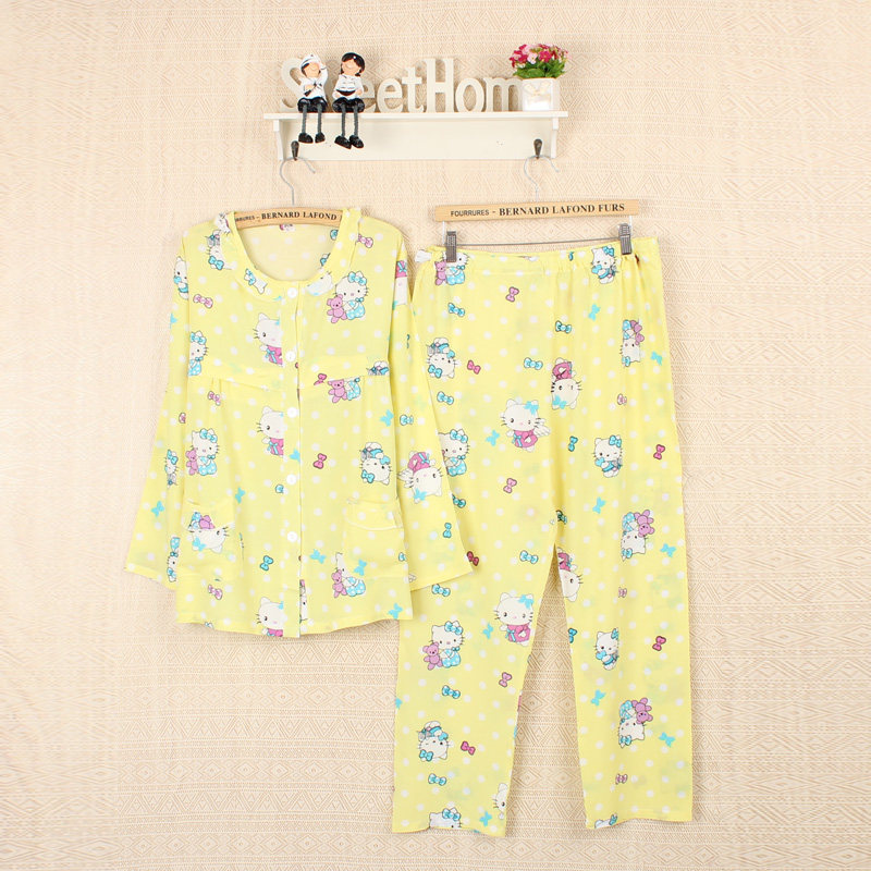 夏季绵绸月子服产妇薄款纯棉绸长袖哺乳衣人造棉产后孕妇喂奶睡衣,孕妇装/孕产妇用品/营养,家居服套装,淘宝优惠券,粉丝福利购,淘宝优惠卷