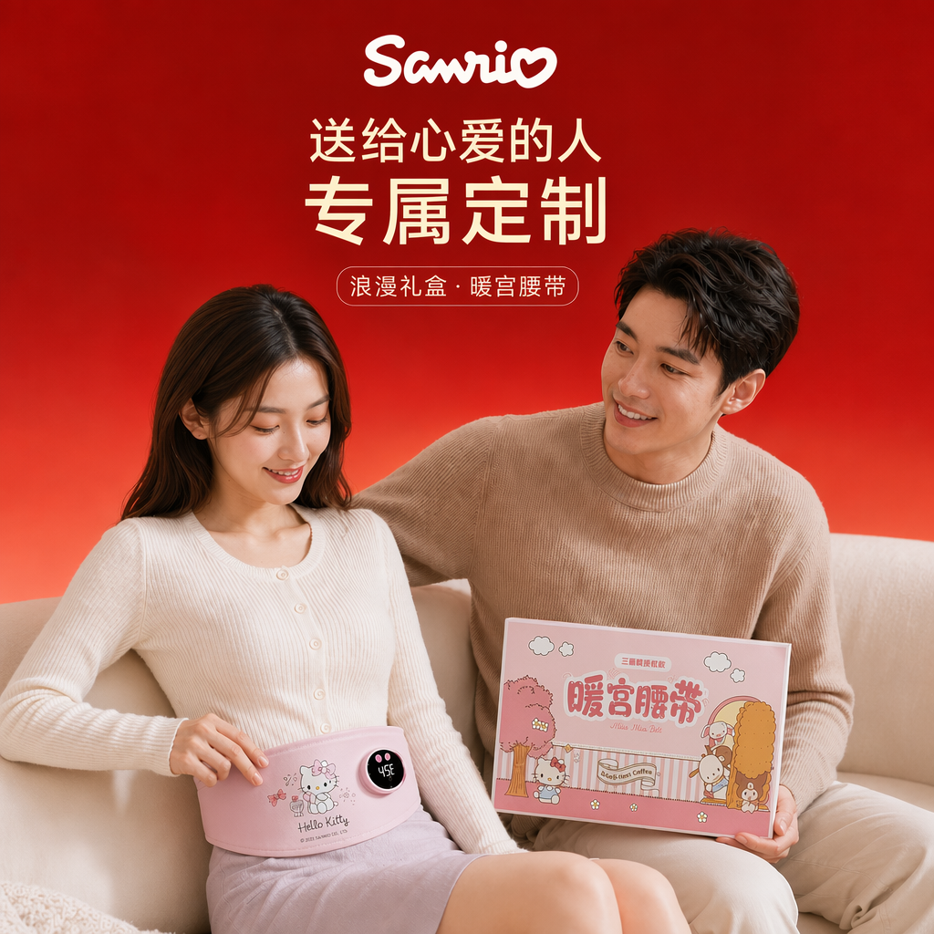 大姨妈神器超薄款暖宫腰带生日520送女朋友老婆礼物痛经缓解热敷