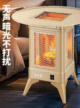 围炉取暖器室内煮茶烤火炉电暖器暖炉小太阳家用节能烤火器取暖桌