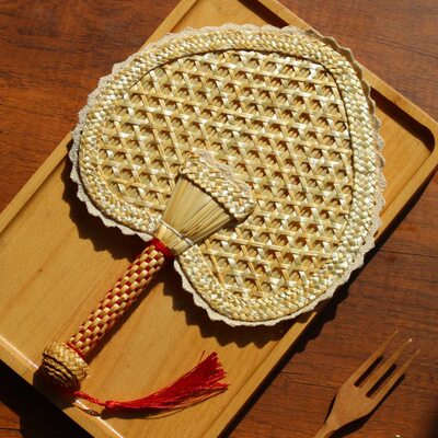 蒲扇日用老式圆扇子夏季手摇扇儿童驱蚊芭蕉扇手工编织草编复古风