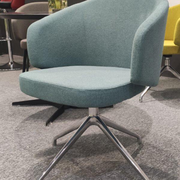 北欧简约时尚餐厅皮会客餐椅酒店桌椅舒适咖啡椅办公接待休闲转椅