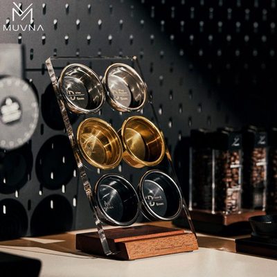 MUVNA慕威纳 二次分水网收纳意式咖啡机手柄粉碗盲碗立体收纳架