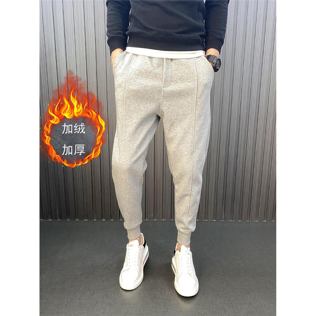 休闲裤男款春秋季纯色运