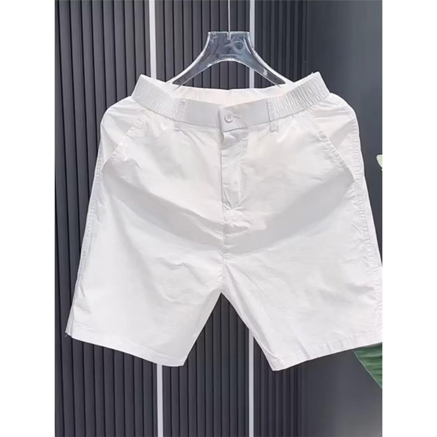 白色休闲短裤男士夏季薄