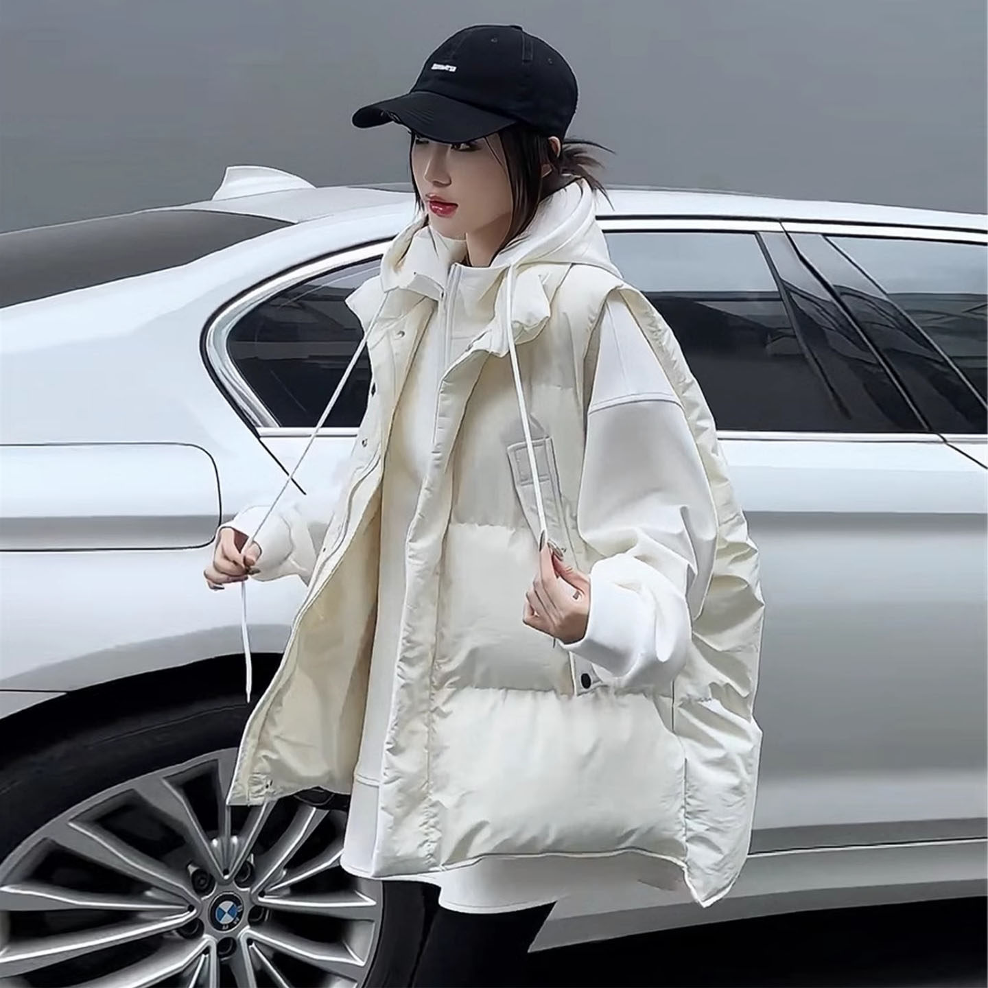 2025秋冬新款羽绒马甲女