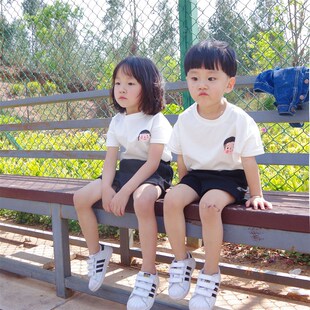 姐弟装 2021春夏新装 宝宝T恤套装 童装 儿童短袖 头像一家四口亲子装