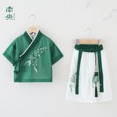 儿童唐装 宝宝中国风高端古装 春秋国学演出服 薄款 男孩汉服男童夏季