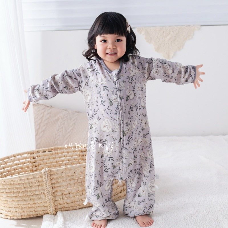 婴儿睡袋春夏季薄款双层长袖纱布宝宝连体衣空调房儿童防踢被四季,婴童用品,睡袋/防踢被,淘宝优惠券,粉丝福利购,淘宝优惠卷