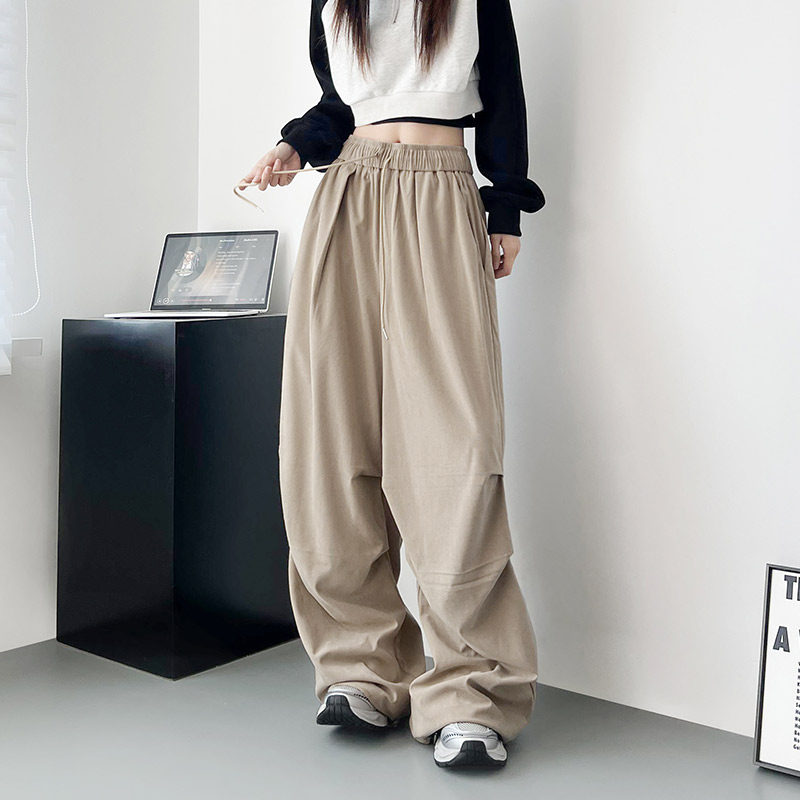 微胖女孩灯芯条卫裤女2024秋大码胖mm宽松运动裤子高腰显瘦工装裤,女装/女士精品,大码裤装,淘宝优惠券,粉丝福利购,淘宝优惠卷