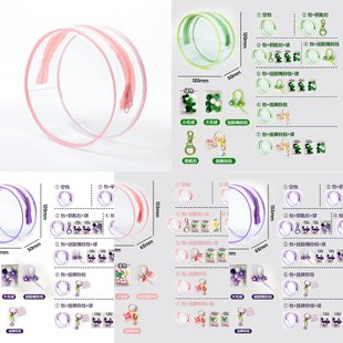 10cm棉花娃娃痛包透明pvc圆形玩偶出行外出遛娃包15cm溜娃收纳包