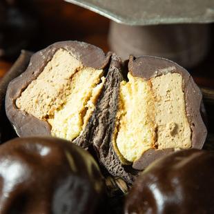 杏柠檬水果新薄皮碱性手工欧洲包提拉米苏+苦咖啡巴斯克早餐健康