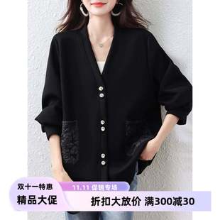 女装 外套大夹码 胖mm欧2货独特超看好克 爆黑色开VKS衫 025春秋新款