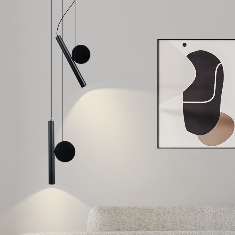 极简床头吊灯 创意时尚餐厅高显指自由调节吧O台吊线灯 卧室小吊