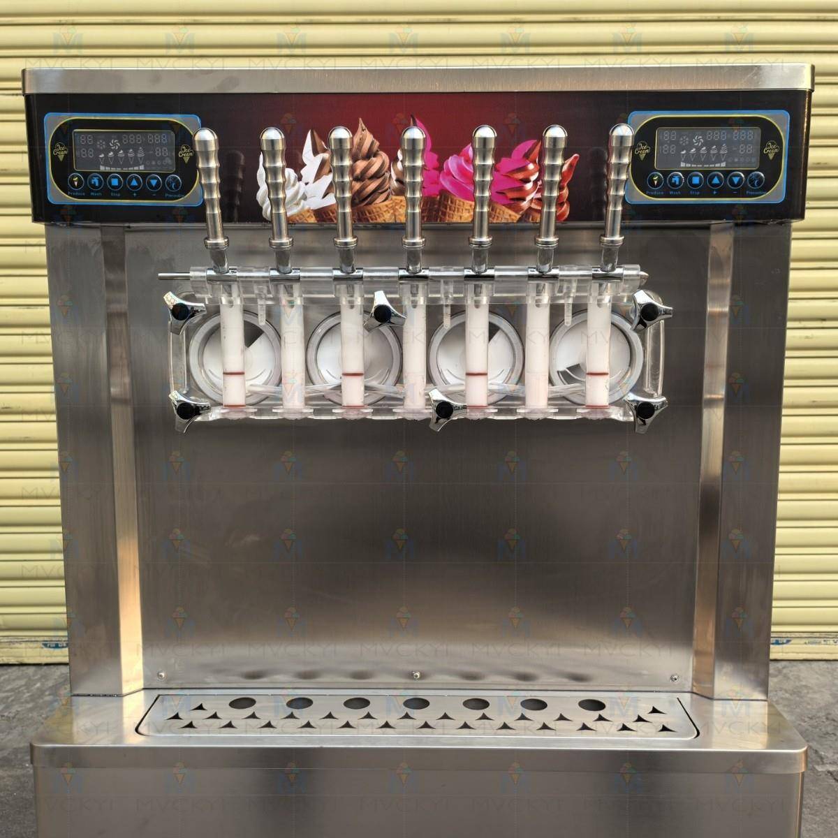 连续出80杯冰淇淋机商用工厂价多功能冷饮雪糕软冰激凌机摆摊用
