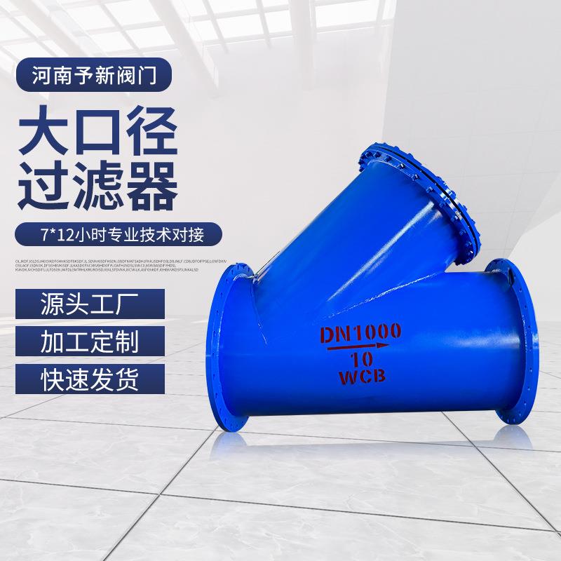 大口径Y型过滤器GL41H-10C-16C-25C可加排污口DN450--DN1000