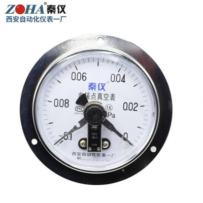 仪表化YT轴边50真空表带一自动向西安电接点压力表厂Z.1X16式面板