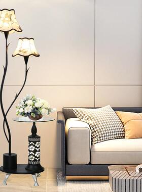置物茶几落地灯北欧客厅卧室床头灯现代简约创意遥控led落地台灯
