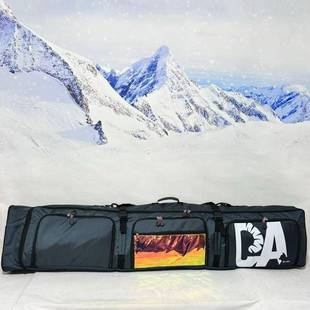 可托运带轮滑雪板包分仓防水滑雪包单肩双肩滑雪装备包单双板通用