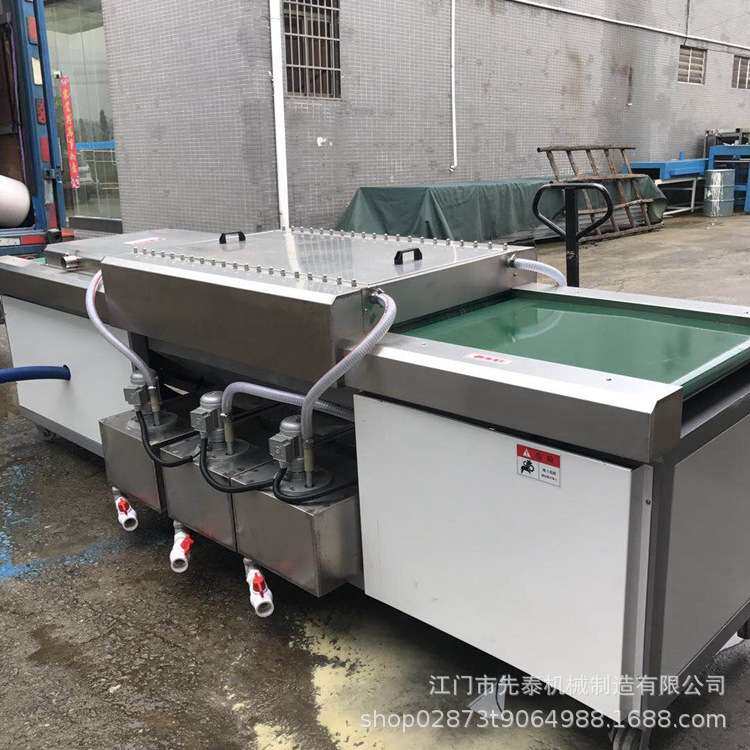 东莞平板毛刷清洗烘干一体机 亚克力精雕板除尘清洗机