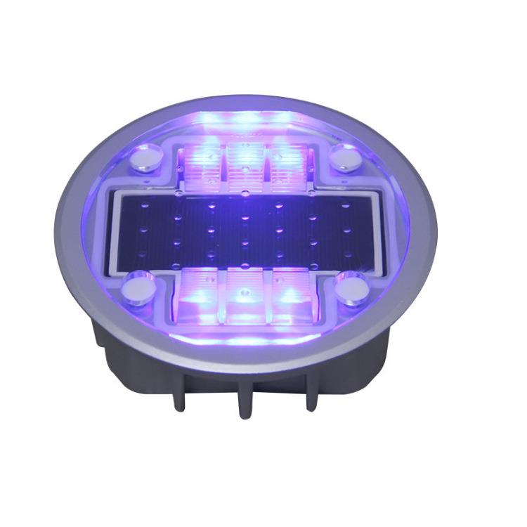 直销太阳能道钉铸铝抗压LED人行横道红绿灯路口嵌入地埋灯