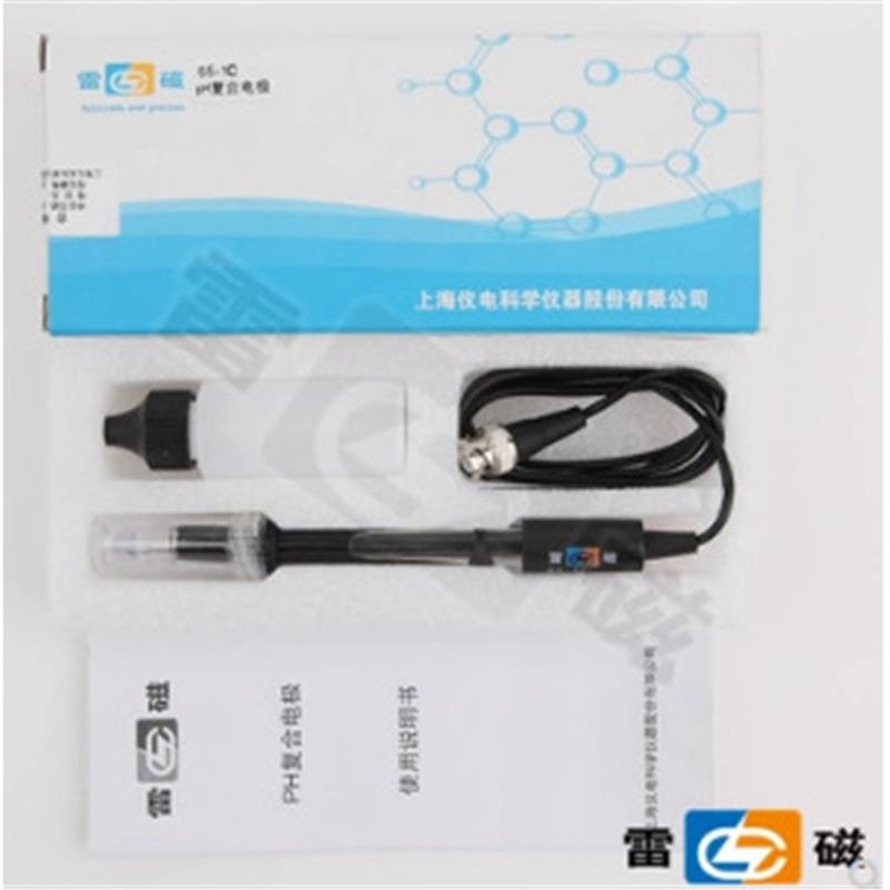 现货！上海雷磁65-1C（BNC）型pH玻壳复合电极/探头