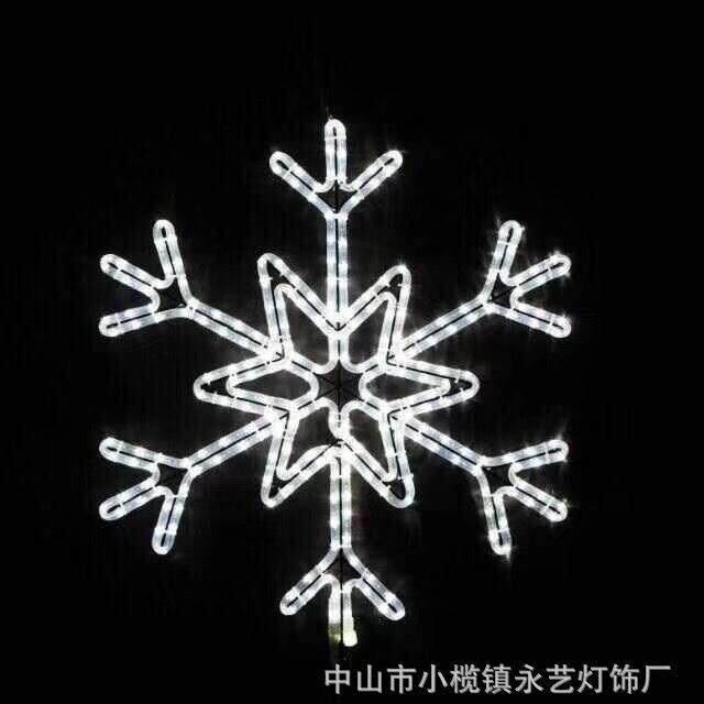 简易LED造型装饰灯雪花图案灯花灯工艺造型灯节日陈美圣诞灯具