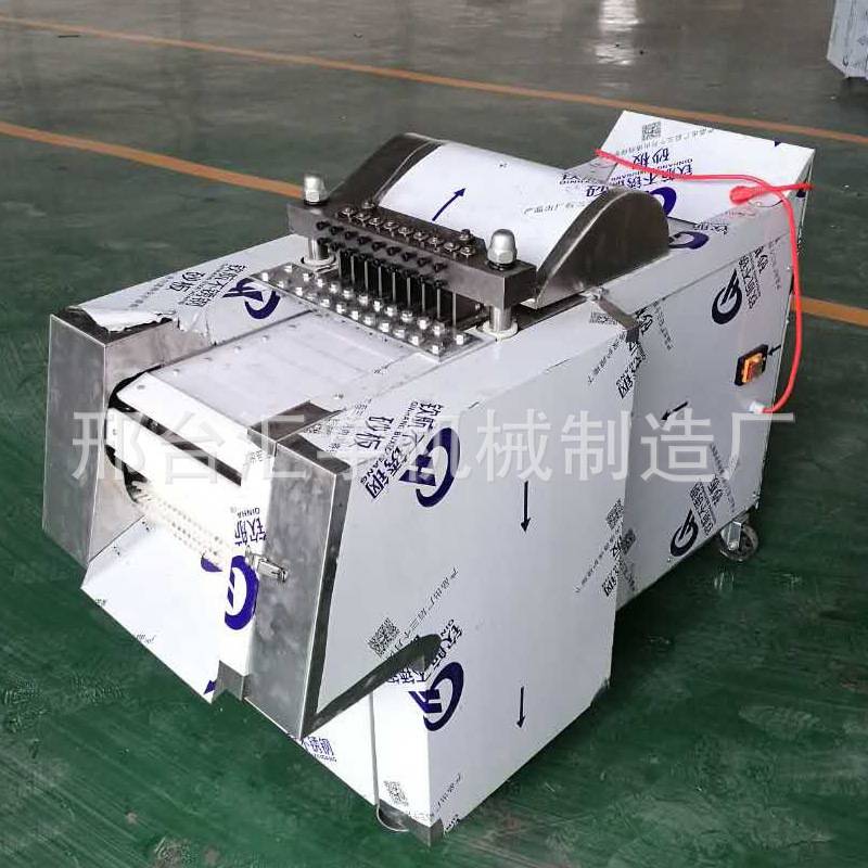 河北汇宇商用全自动剁切鸡块机多功能剁排骨切块机鸡鸭鹅 切肉机
