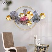 新中式 客厅轻奢铁艺墙壁挂件玄关餐厅立体电视沙发背景墙面装 饰品