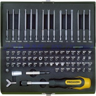 PROXXON迷你魔 75件套安全及特殊螺丝批头工具组NO23107