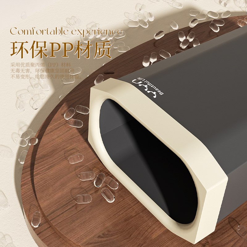 厨房垃圾桶家用客厅高桶扁大号长方形大容量M超大25加高无盖卫生